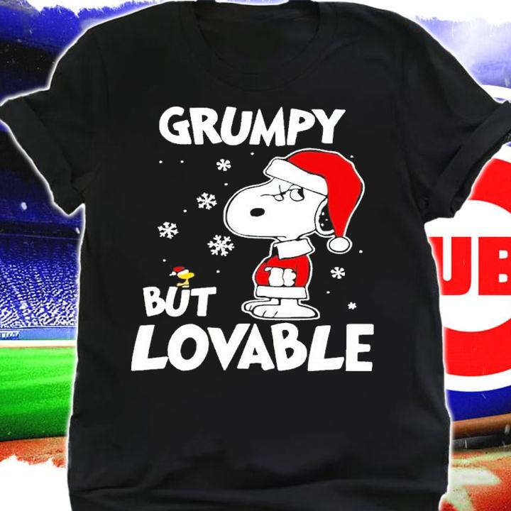 Snoopy Santa Grumpy But Lovable Christmas Shirt t-shirt shirt