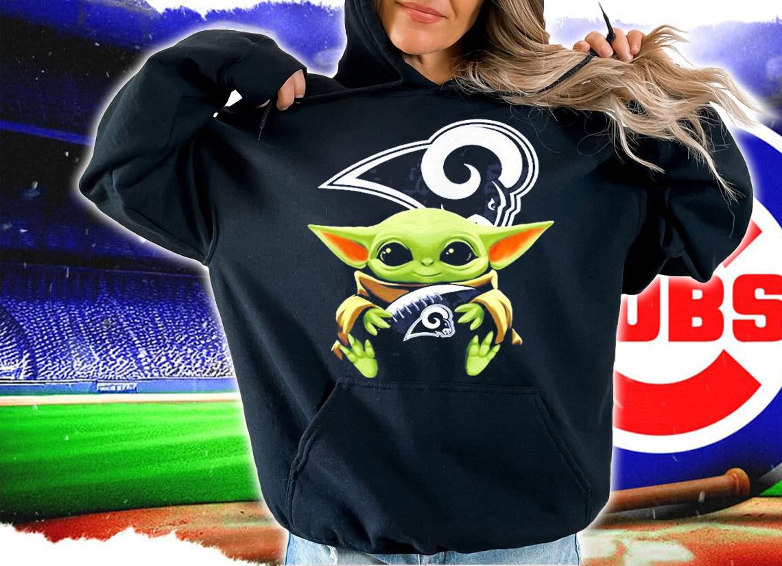 Star Wars Baby Yoda Hug Los Angeles Rams Shirt t-shirt hoodie
