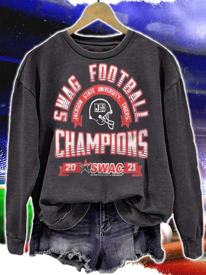 Swag football Jackson State University Tigers Champions Swac 2021 T-shirt t-shirt sweatshirt