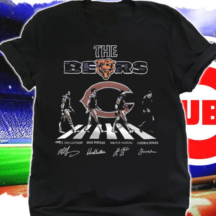 The Chicago Bears Abbey Road signatures shirt t-shirt