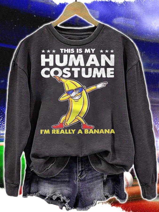 This Is My Human Costume Banana Halloween Shirt t-shirt sweatshirt