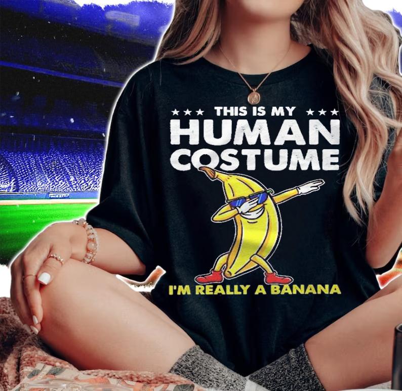 This Is My Human Costume Banana Halloween Shirt t-shirt woman shirt