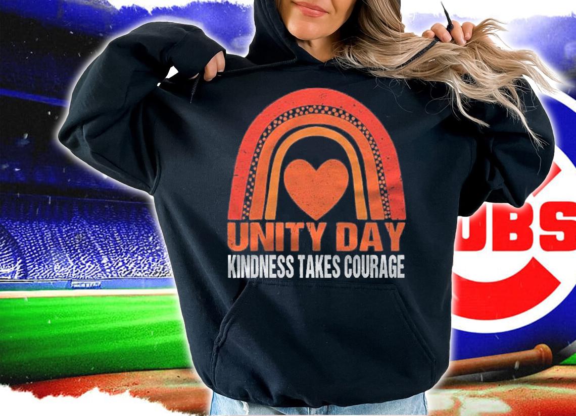 Unity Day Shirt Orange Kindness Takes Courage Unity Day Kids Shirt t-shirt