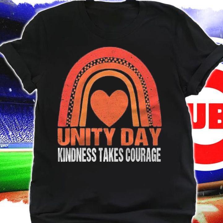 Unity Day Shirt Orange Kindness Takes Courage Unity Day Kids Shirt t-shirt