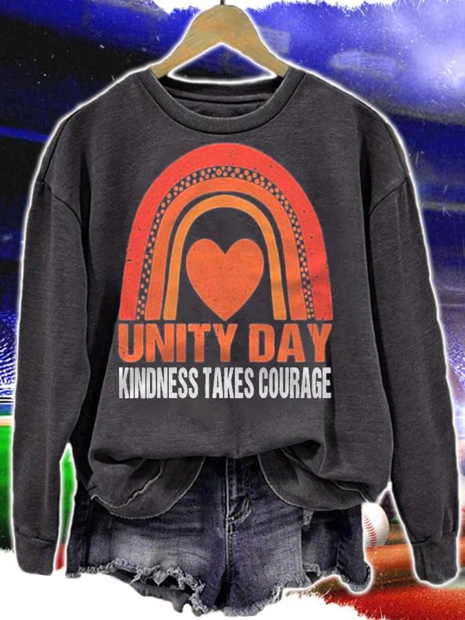Unity Day Shirt Orange Kindness Takes Courage Unity Day Kids Shirt t-shirt