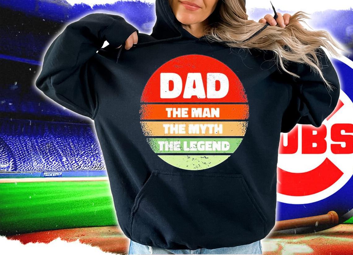 Dad The Man Quote Retro Sunset T-Shirt t-shirt hoodie