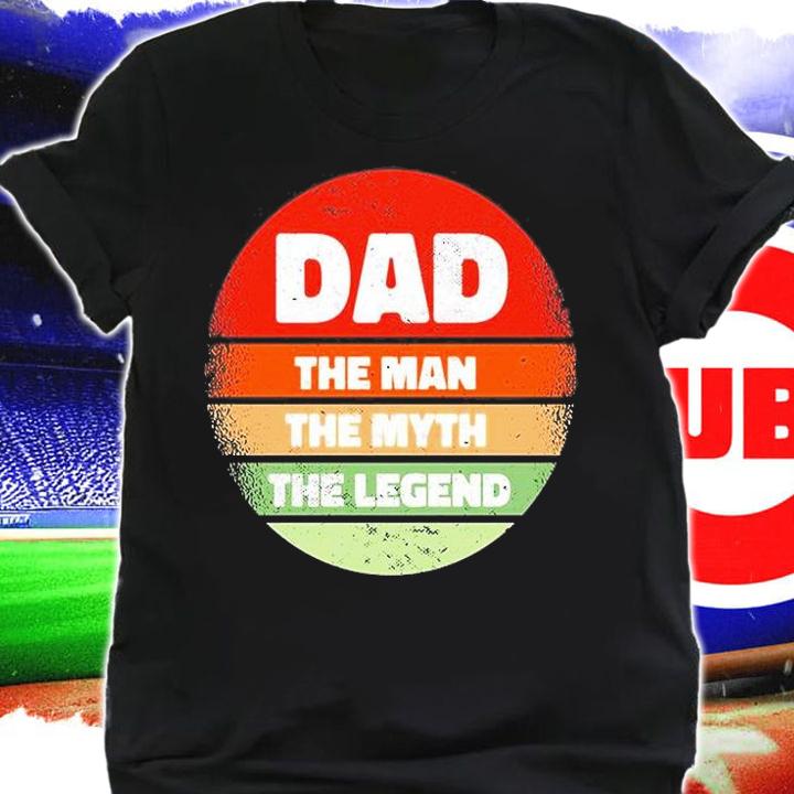 Dad The Man Quote Retro Sunset T-Shirt t-shirt shirt