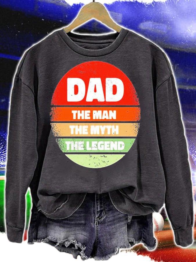 Dad The Man Quote Retro Sunset T-Shirt t-shirt sweatshirt