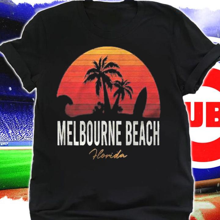 Melbourne Beach Florida Fl Palms Vacation Surf Sunset Shirt t-shirt shirt