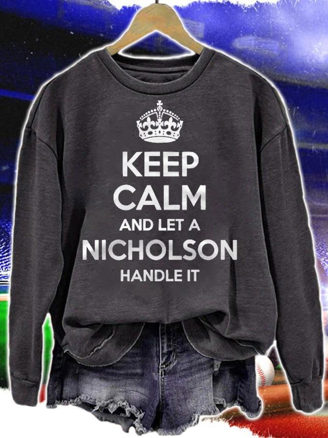 Nicholson Funny Surname Family Tree Birthday Reunion Gift Shirt t-shirt sweatshirt