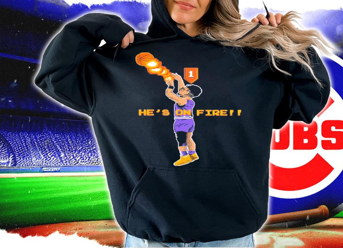Devin Booker Phoenix He's On Fire Shirt t-shirt