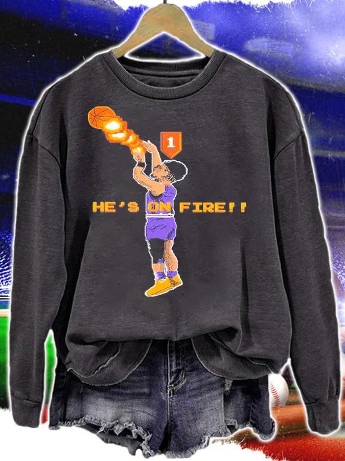 Devin Booker Phoenix He's On Fire Shirt t-shirt