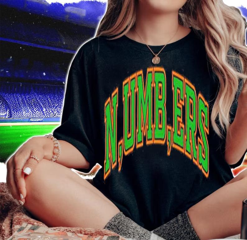 Larry June Midnight Organic Merchandise Numbers T-Shirt t-shirt woman shirt