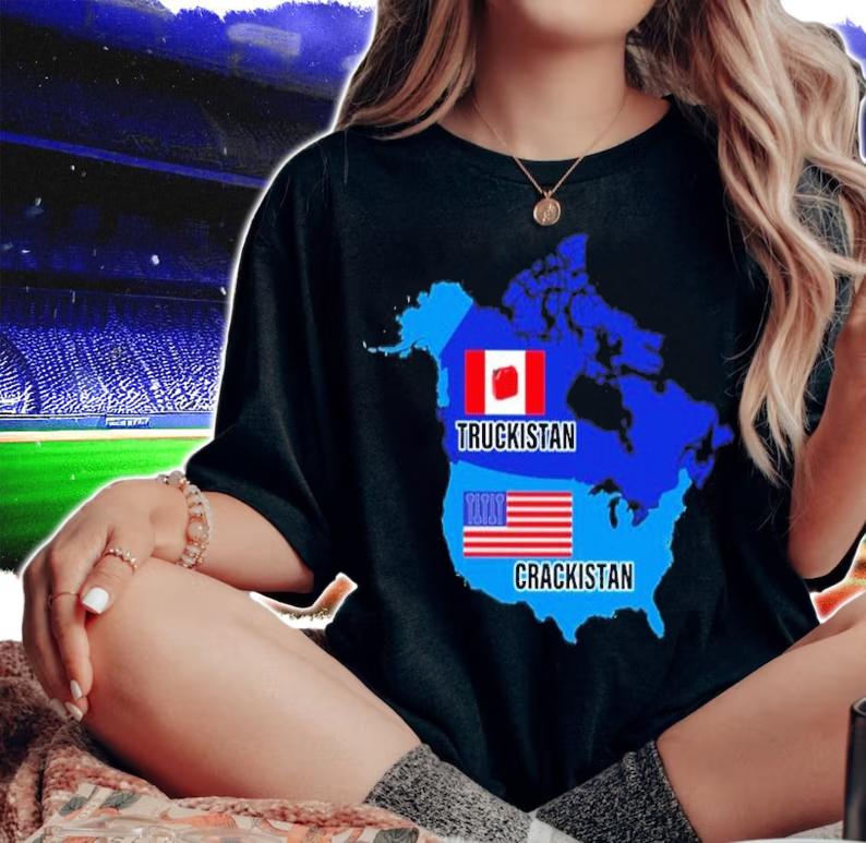 Map Truckistan Crackistan Shirt t-shirt woman shirt