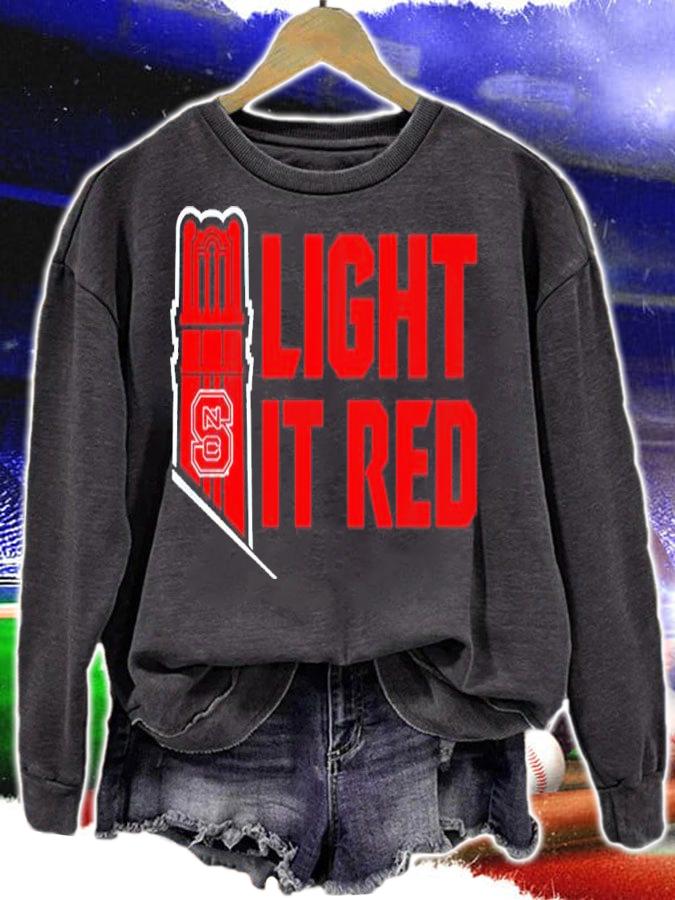 NC State Light It Red Shirt t-shirt sweatshirt