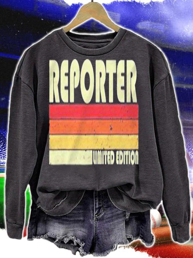 Reporter Funny Job Title Profession Birthday Worker Idea T-shirt t-shirt