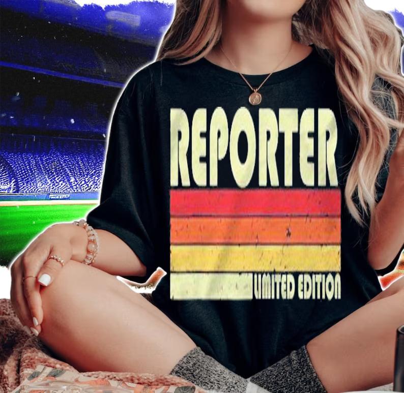 Reporter Funny Job Title Profession Birthday Worker Idea T-shirt t-shirt