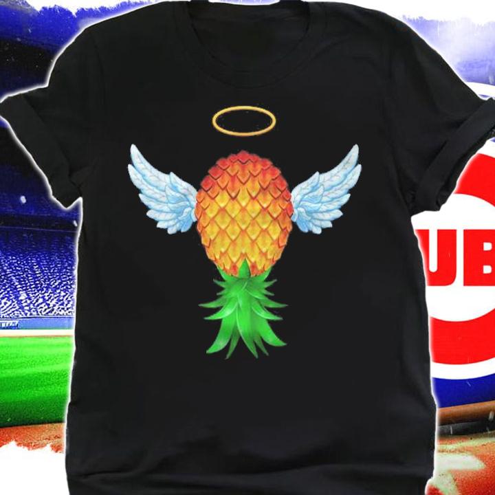 Cute Swinger Upside Down Pineapple Angel Wings Halloween Shirt
