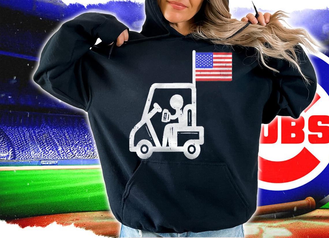 Golf Cart Flag Beer Funny Golfing Drinking Golfer Men Women Shirt hoodie