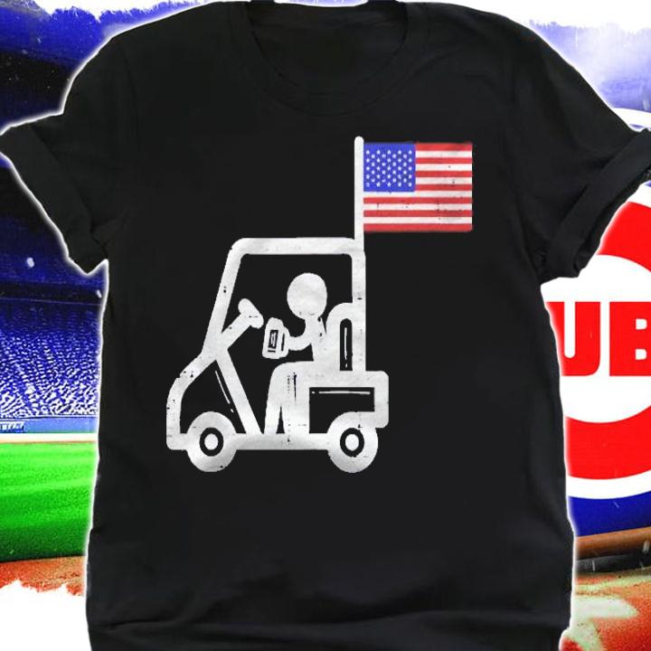 Golf Cart Flag Beer Funny Golfing Drinking Golfer Men Women Shirt shirt