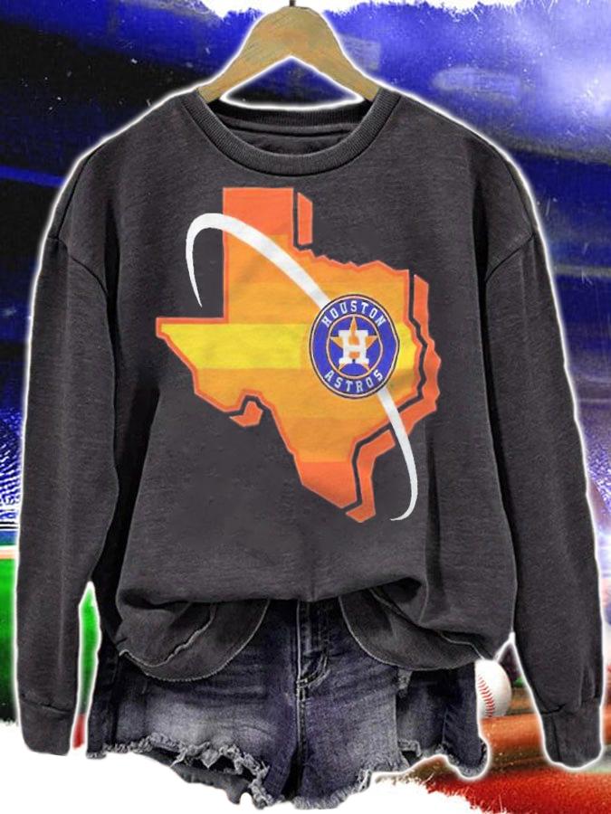 Houston Astros Hometown map logo team T-shirt sweatshirt