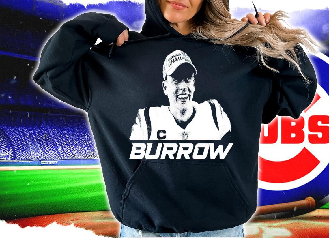 Joe Burrow Grain Effect White Shirt hoodie