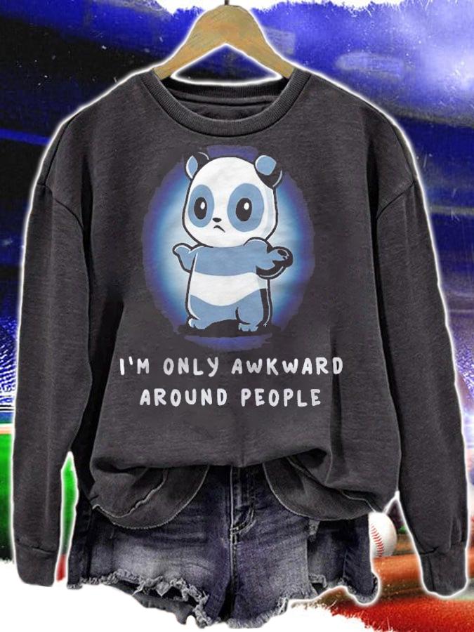Panda I'm Only Awkward Around People Shirt