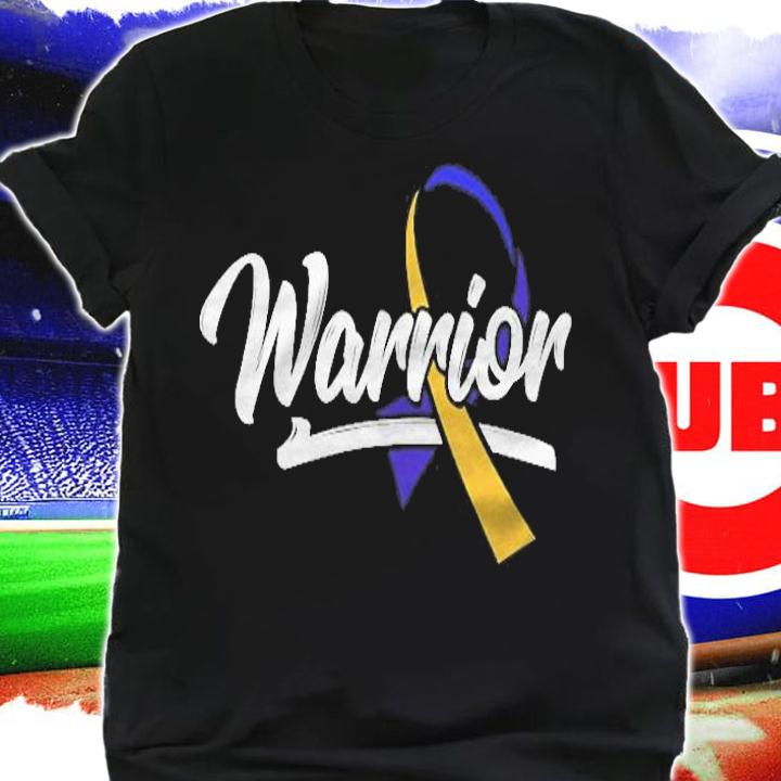 Warrior Bladder Cancer Purple Blue Yellow Dysuria Urologist Shirt shirt