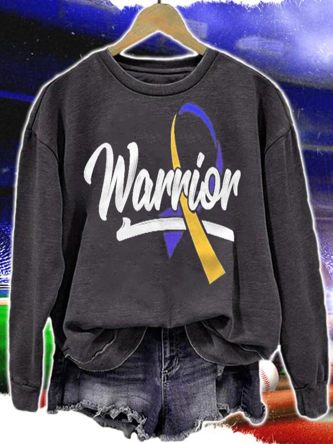 Warrior Bladder Cancer Purple Blue Yellow Dysuria Urologist Shirt sweatshirt