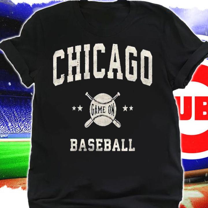 Chicago Vintage Baseball Throwback Retro Design Shirt