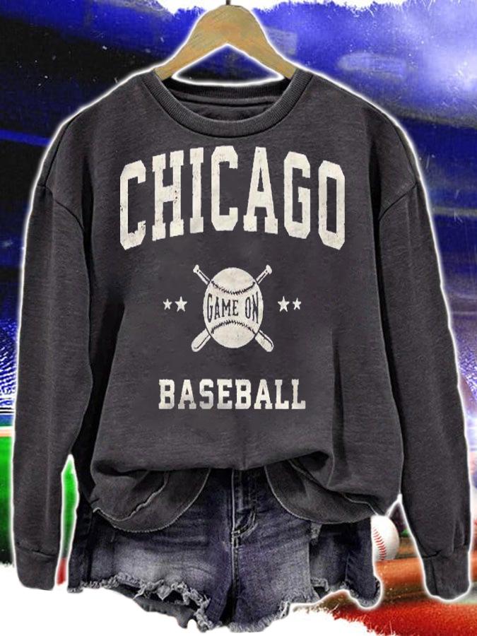 Chicago Vintage Baseball Throwback Retro Design Shirt