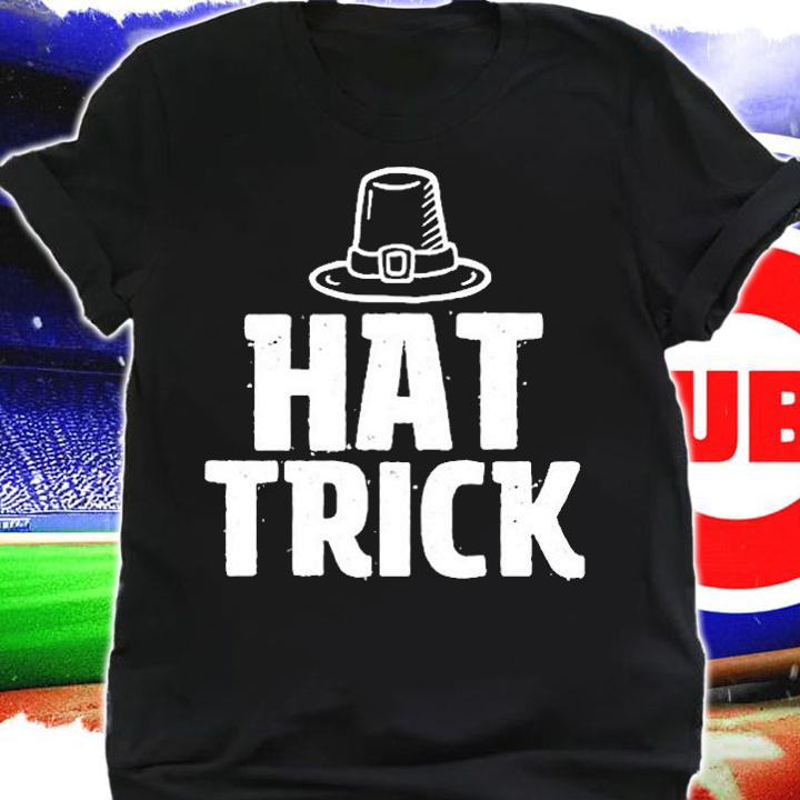Ice Hockey For Youth Boys Kids Hat Trick T-Shirt shirt