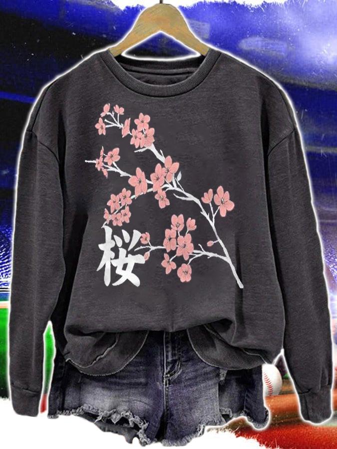 Japanese Sakura Flowers Cherry Blossoms Art Flower Festival Shirt sweatshirt
