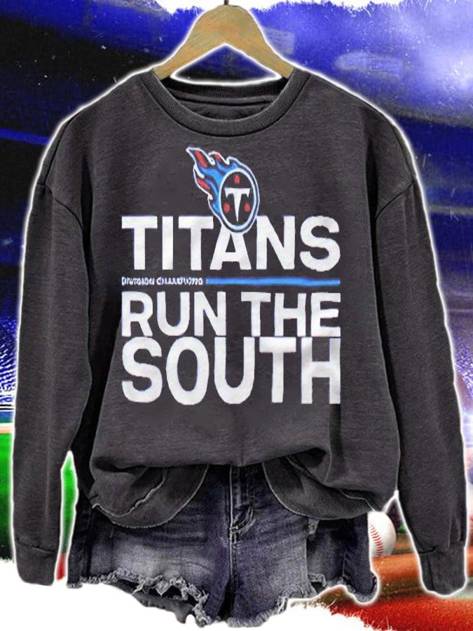 Tennessee Titans Divison Champions Run The South 2021 T-shirt sweatshirt