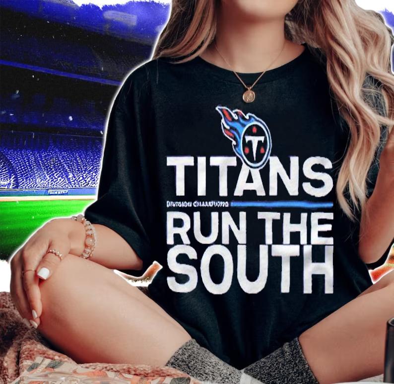 Tennessee Titans Divison Champions Run The South 2021 T-shirt woman shirt