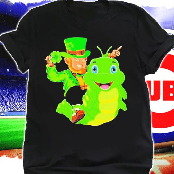 Caterpillar Leprechaun Ride Caterpillar St. Patricks Day T-Shirt shirt