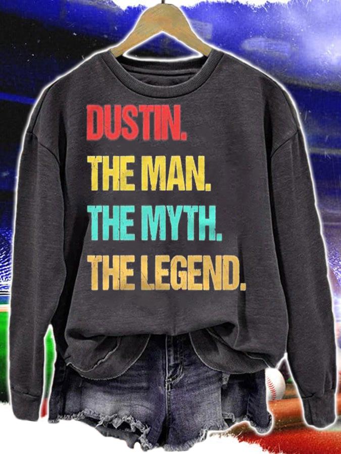Mens Dustin The Man The Myth The Legend T-shirt
