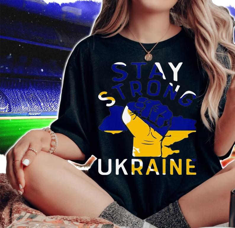 Pray For Ukraine Stop War Ukraine Fist T-Shirt