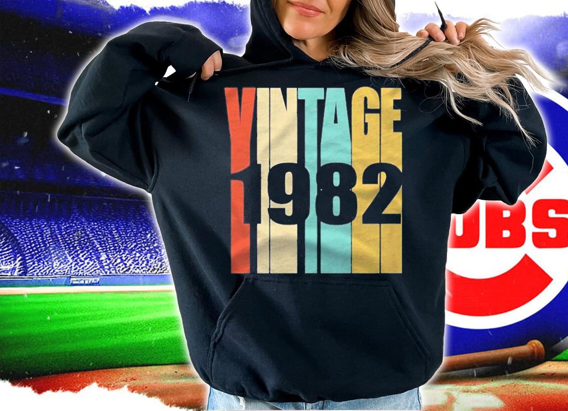 Retro Vintage 1982 39 Yrs Old Bday 39Th Birthday Top shirt hoodie