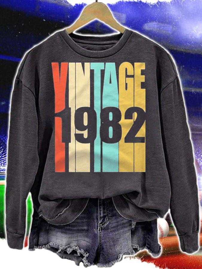 Retro Vintage 1982 39 Yrs Old Bday 39Th Birthday Top shirt sweatshirt