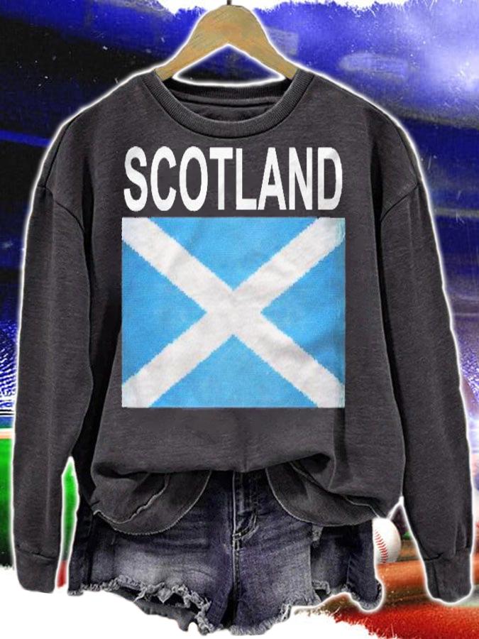 Scotland Flag Shirt New Glass Bead Inspired Country Shirt sweatshirt