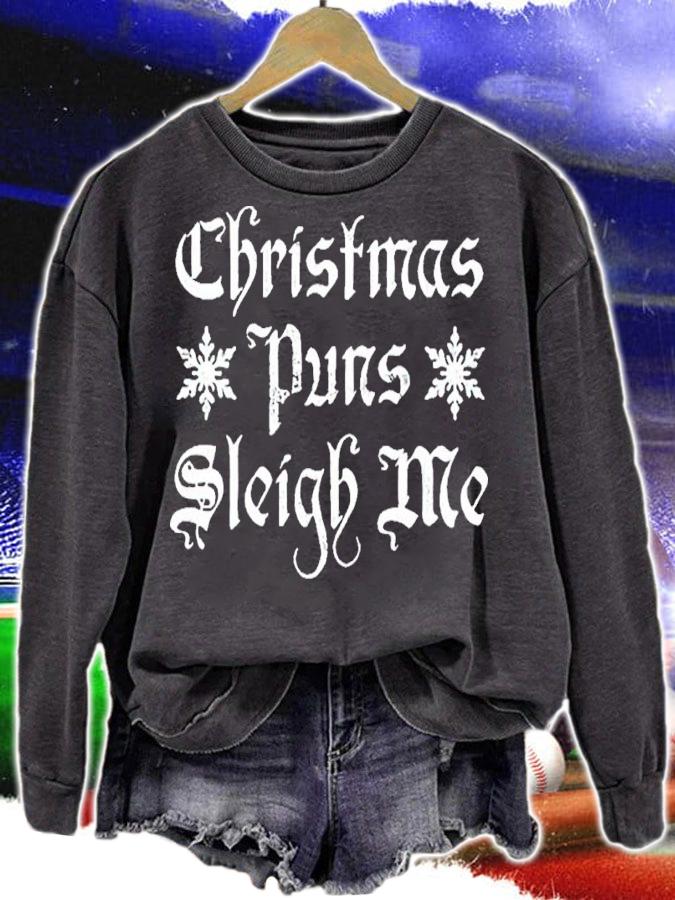 Christmas Puns Sleigh Me Shirt