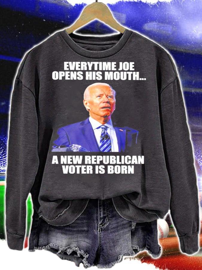 Every Time Joe Opens His Mouth A New Republican Voter Is Born Shirt
