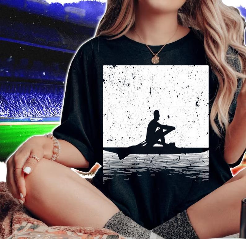 Funny Rowing Art For Men Women Rowing Row Boat T-Shirt woman shirt