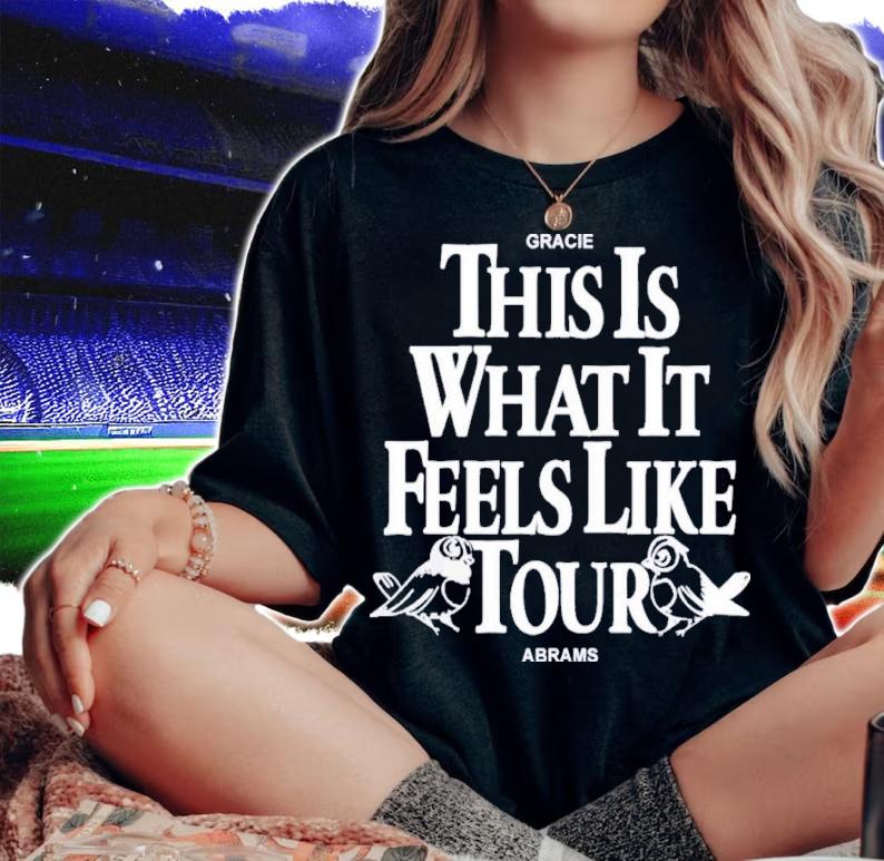 Gracie Abrams This Is What It Feels Like Black Tour Shirt woman shirt