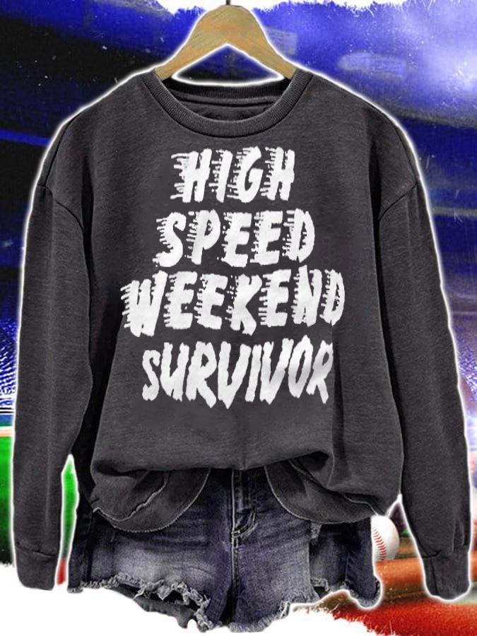 High speed weekend survivor T-shirt