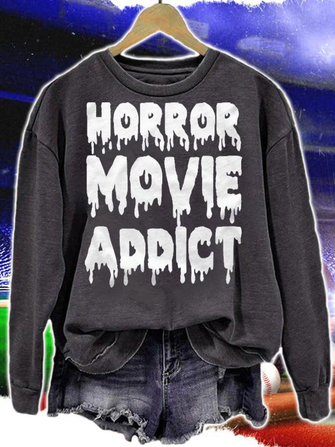 Horror Movie Addict Fitted Shirt