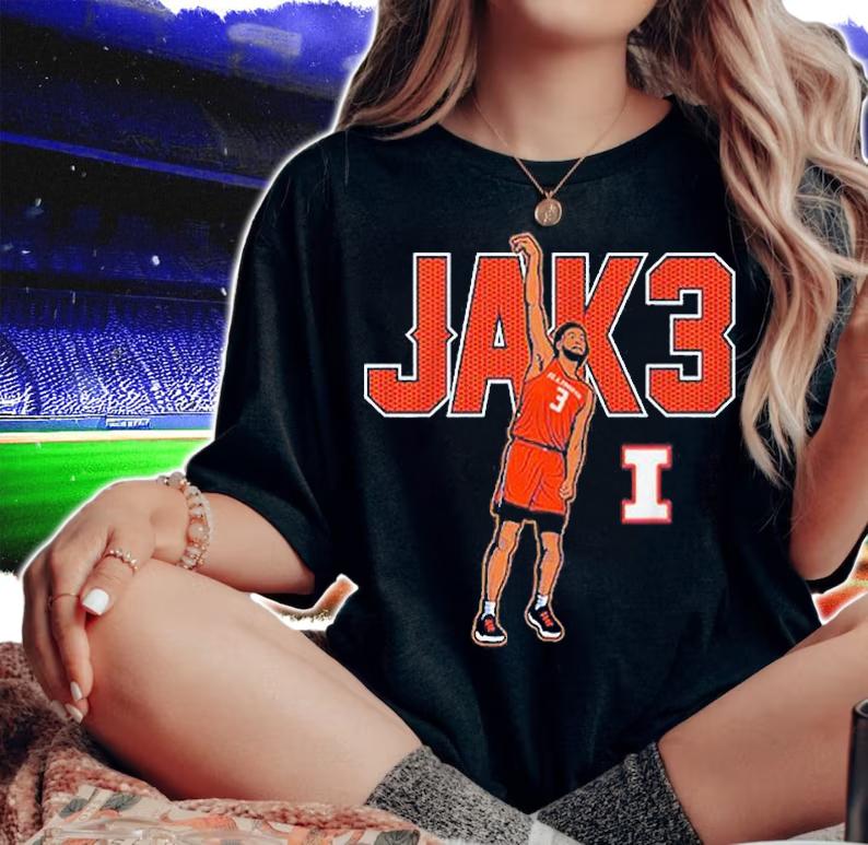 Jacob Grandison Jak3 Illinois Basketball T-Shirt