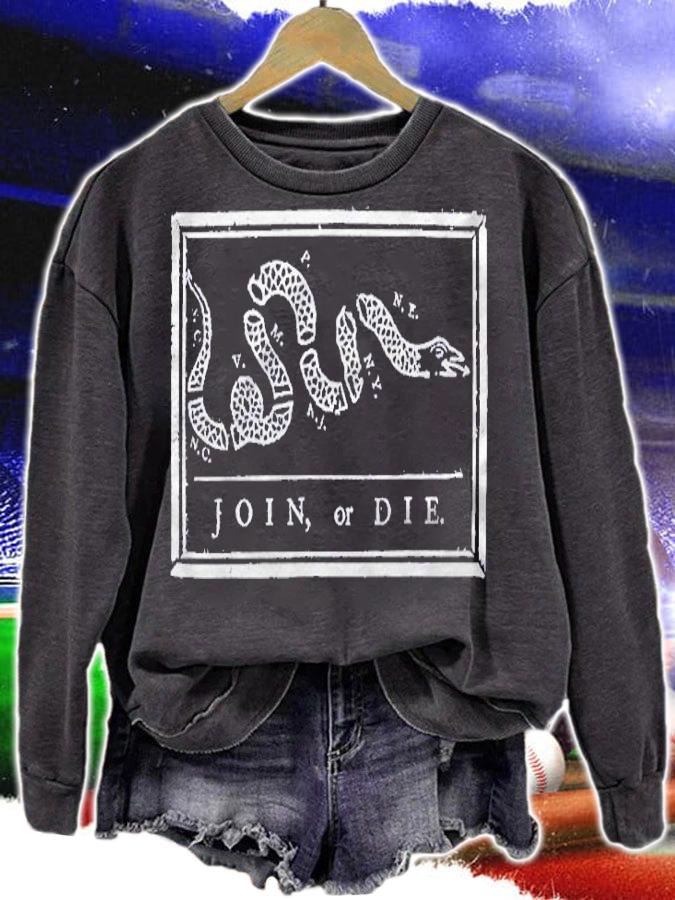 Join Or Die Benjamin Franklin Vintage Us Constitution Shirt sweatshirt