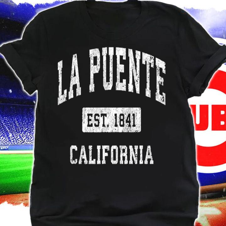 La Puente California CA Vintage Established Sports T-Shirt shirt